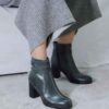 چکمه‌های چرمی زنانه تا مچ پا - مدل ۱۱۲