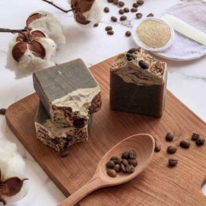 صابون طبیعی برای پوست معمولی با پودر قهوه (6 عدد)