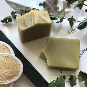 صابون طبیعی برای پوست معمولی با پودر اسپیرولینا