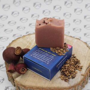 صابون طبیعی برای پوست چرب با روغن هسته انار (6 عدد)
