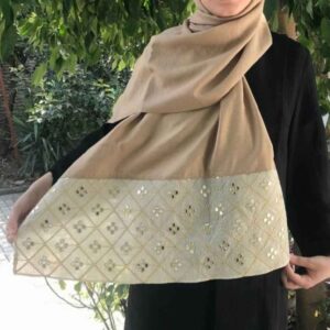 شال زنانه گل‌دوزی بلوچی نرگس