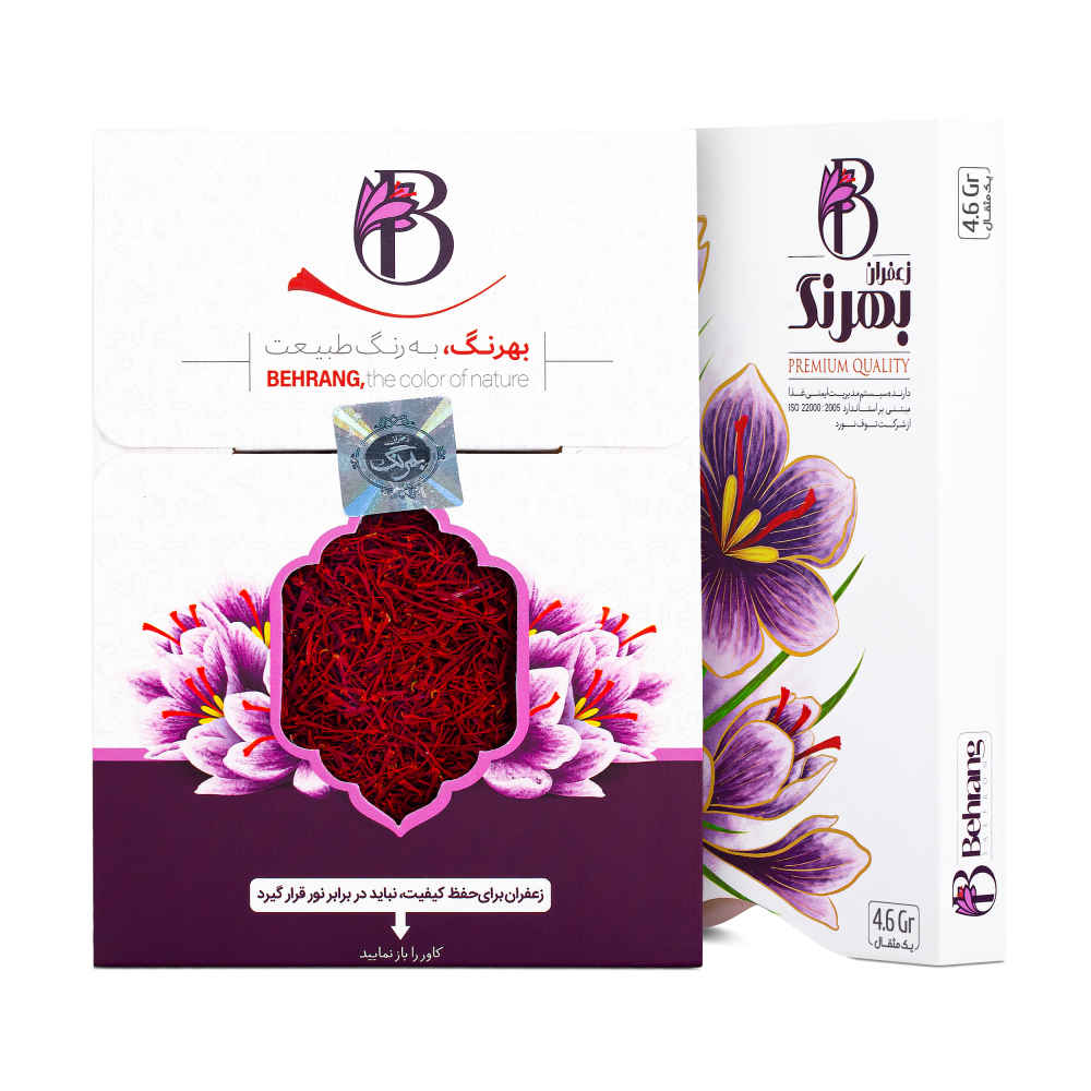 زعفران سرگل بهرنگ – بسته ۱۰ عددی زعفران ایرانی – هر کدام ۴.۶ گرم