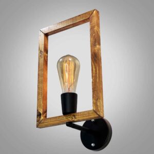 چراغ دیواری چوبی، سبک مدرن و مینیمالیستی، دنج، زیبا، G12