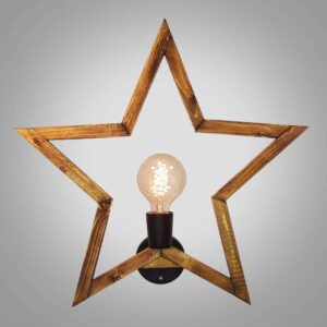 چراغ دیواری چوبی، سبک مدرن و مینیمالیستی، دنج، زیبا، G4