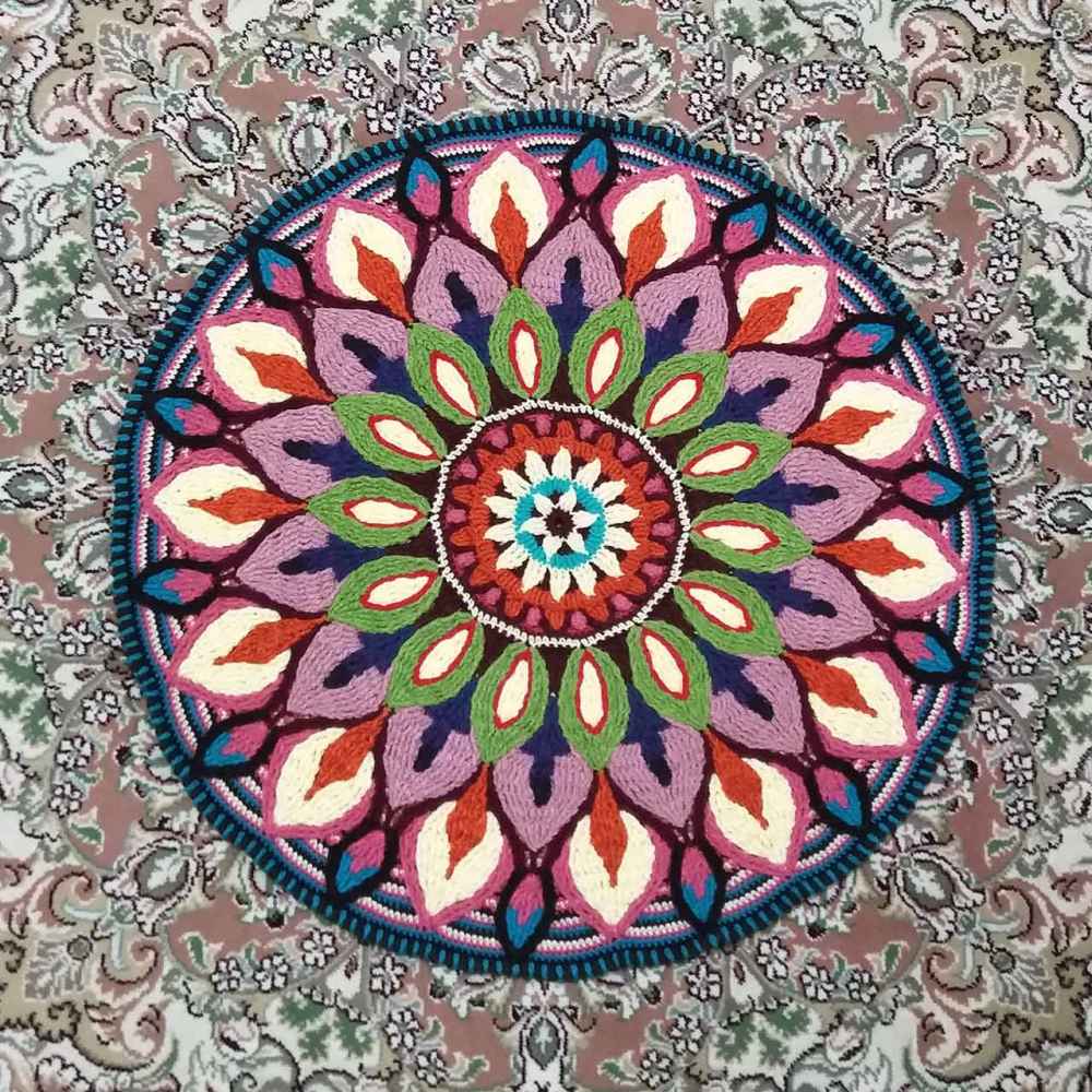 فرش دستبافت بوهو ماکرام – طرح کوکاب