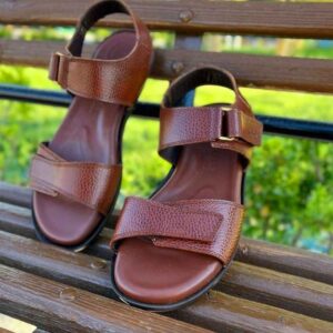 صندل چرم طبیعی مردانه مدل Sun
