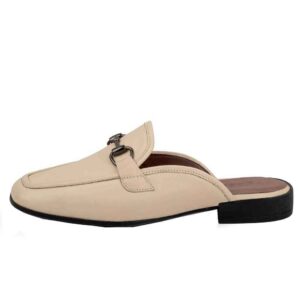 کفش زنانه چرم طبیعی مدل Mules مدل Croco