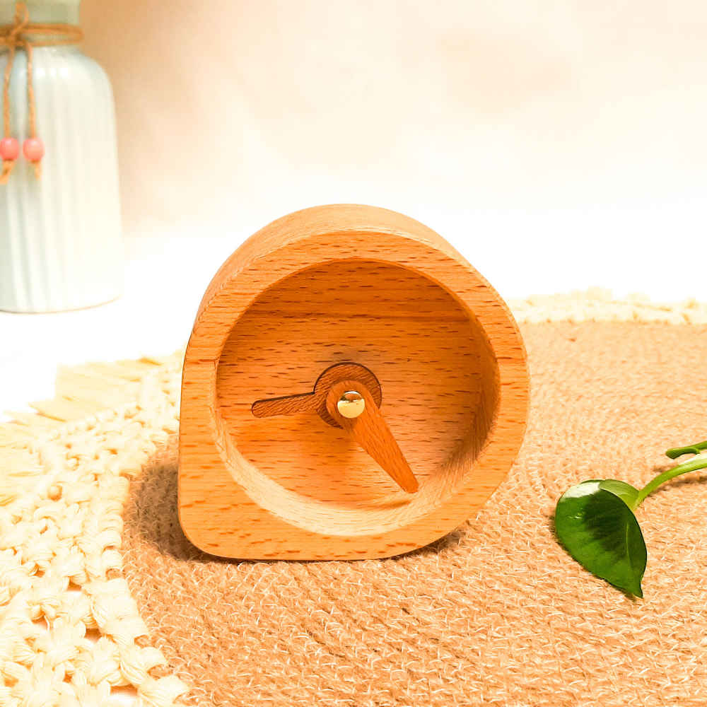 ساعت رومیزی چوبی مدل رادین