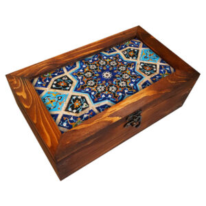 جعبه نگهداری ظروف چوبی مدل راز