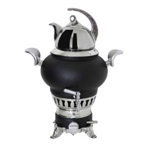 چای ساز سماور گازی با قوری طرح مدرن ۵ لیتری