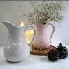 گلدان سفالی پارچ‌شکل تزئینی، مدل عشق برای جلو‌ای رمانتیک در دکور روستیک
