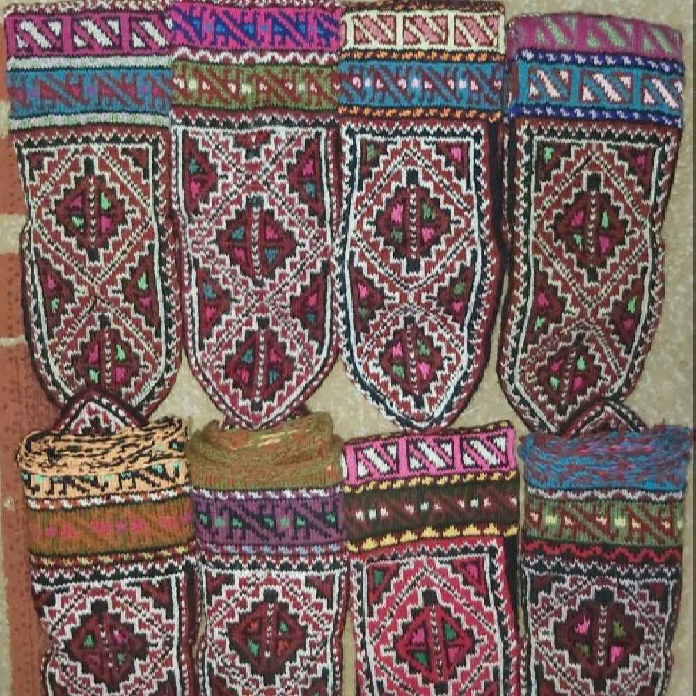 جوراب نخی دستباف زنانه ایرانی بافتنی البرز