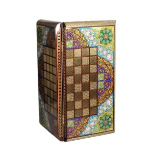 تخته شطرنج خاتمکاری فارسی مدل حنا