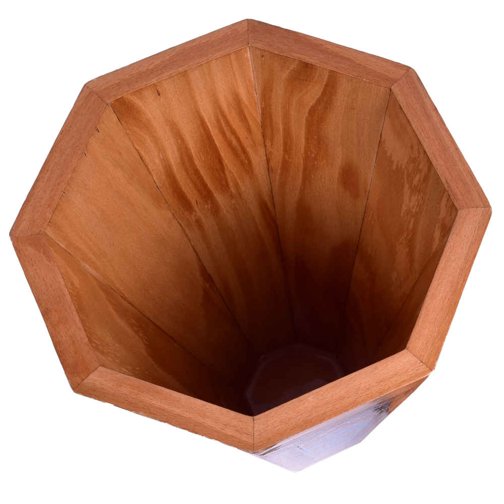 سبد زباله چوبی ایرانی – طرح شکر خاتمکاری
