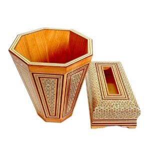 سبد و جعبه دستمال کاغذی ایرانی – خاتمکاری راز