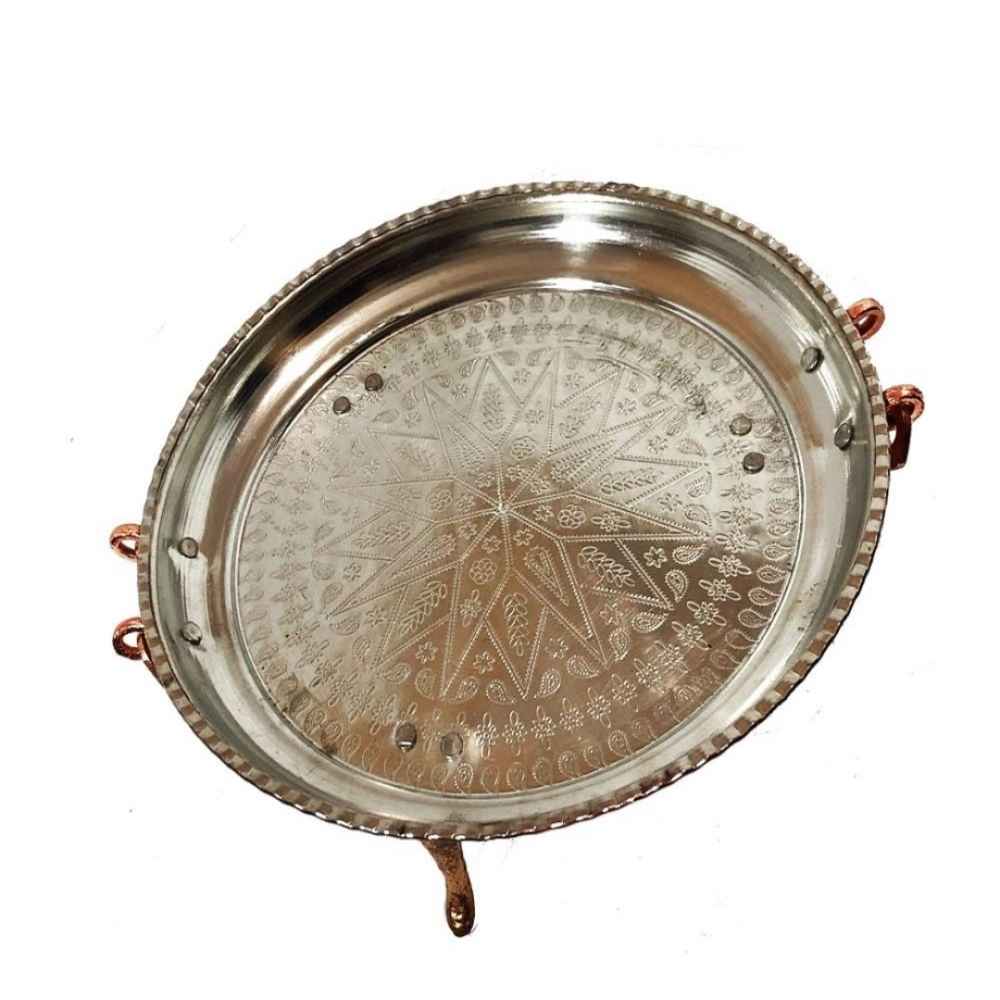 دیس سرو مسی ایرانی گوشواره چکش کاری شده