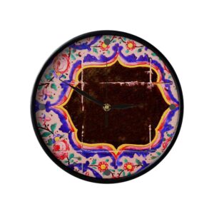 ساعت دیواری آنالوگ طرح‌دار با الهام از سبک ایرانی – عاطفه