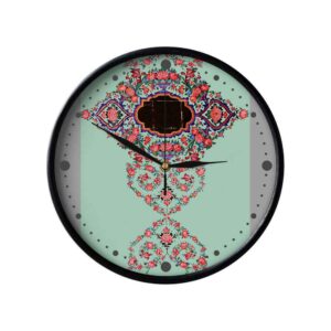 ساعت دیواری آنالوگ طرح‌دار با الهام از سبک ایرانی – نوجوان