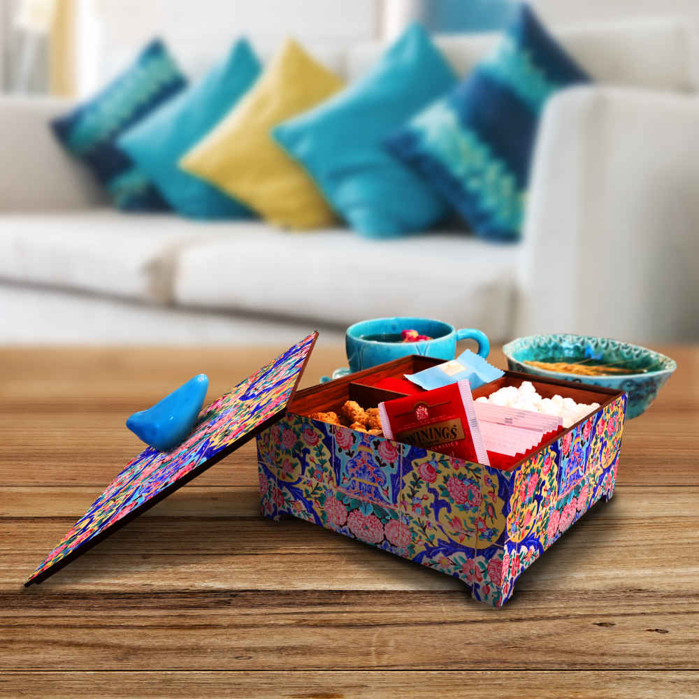 شکلاتخوری چوبی دستساز – طرح الهام گرفته از زخارف مسجد