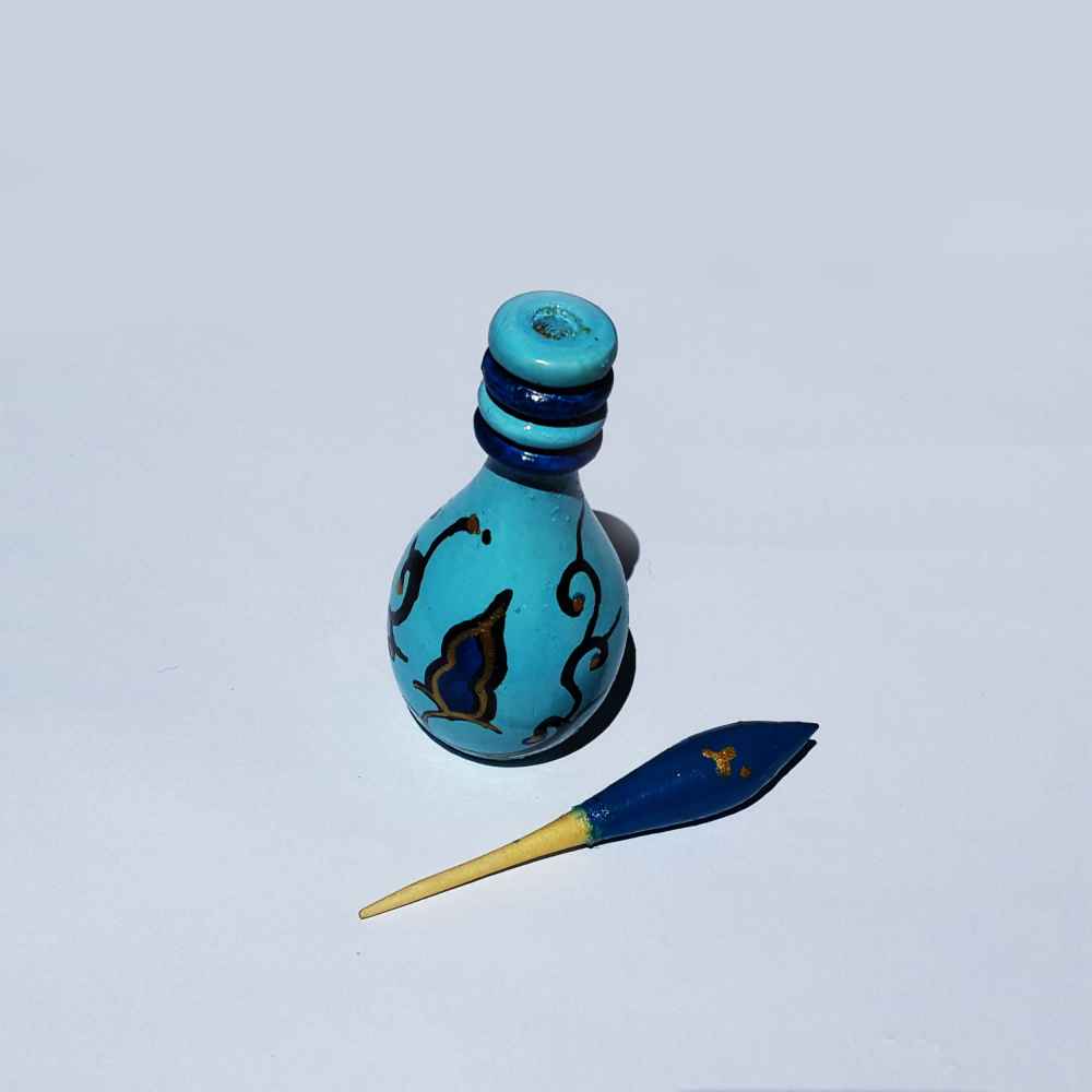 ظرف سرمه دانی ایرانی برای نگهداری سرمه از جنس چوب سمیه (۲ عدد)