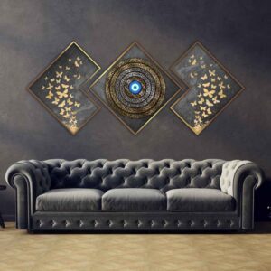 ۳ عدد پوستر چاپ شده اسلامی – قاب دیوارکوب آیه الرحمن