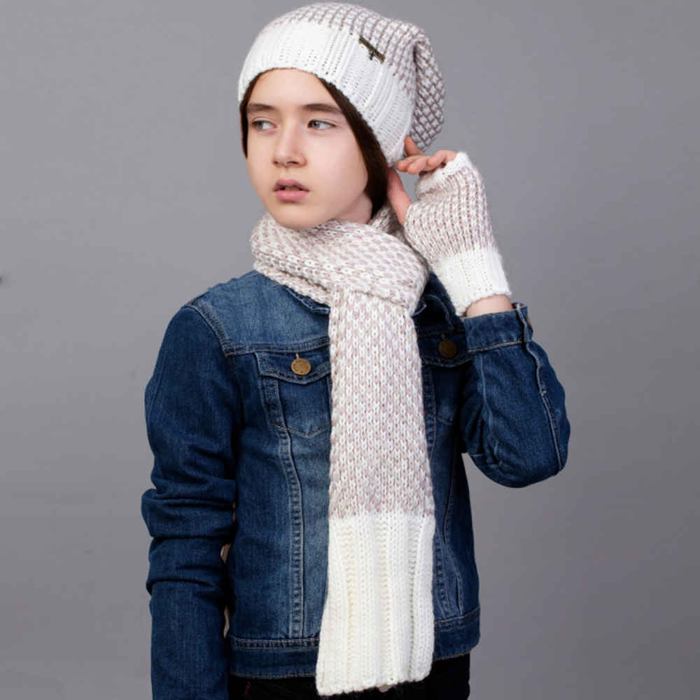 ست کلاه و شال گردن بافتنی زنانه مدل سارا