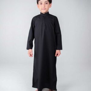 دشداشه (ثوب) مشکی بچگانه – سنتی