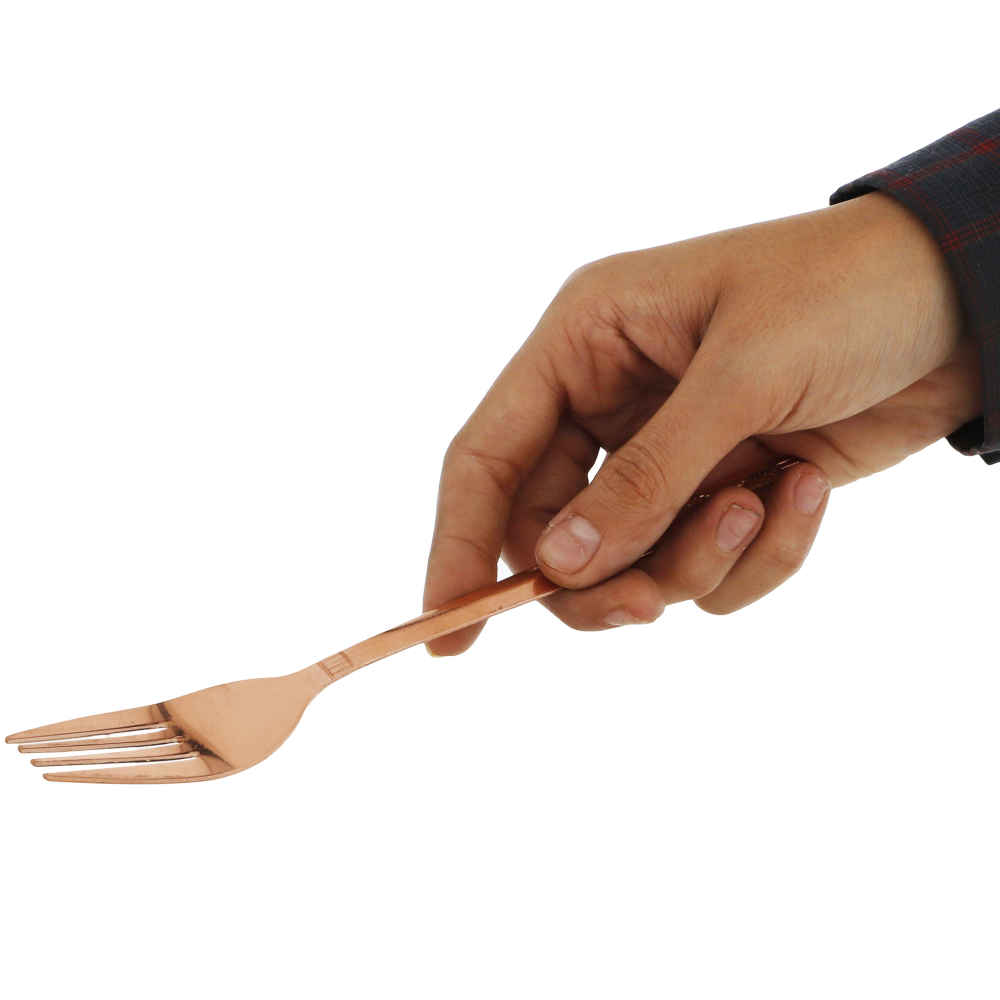 سرویس قاشق و چنگال مسی فرناز (۱۲ پارچه)