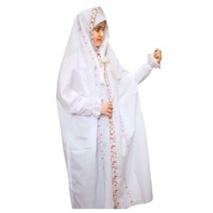 ست چادر دخترانه اقتصادی طرح تکلیف آستین‌دار (۱۵ عدد)