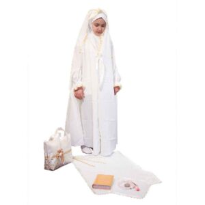ست چادر آستین دار جشن تکلیف دخترانه مدل ملیسا