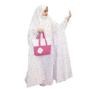 ست چادر مجلسی دخترانه طرح تکلیف آستین دار مدل گلدار