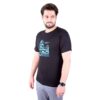 تی‌شرت اسلامی برای مسلمانان مشکی با خوشنویسی علی اصغر