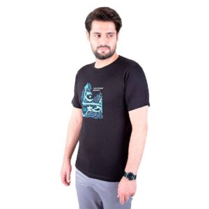 تی‌شرت اسلامی برای مسلمانان مشکی با خوشنویسی علی اصغر