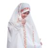 اسلیمی نماز چادر دخترانه سفید مدل بهاره