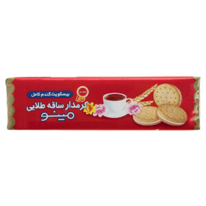بیسکویت ایرانی کرم دار ساقه طلایی مینو 192 گرم (20x)