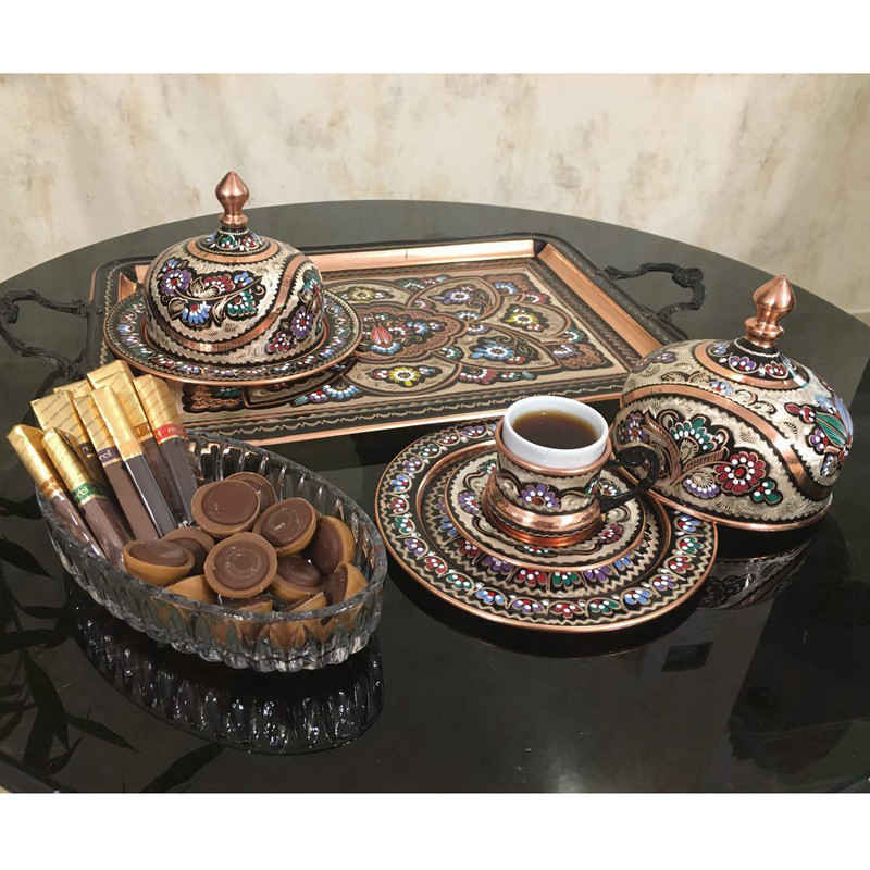 فنجان اسپرسو ایرانی با سینی – مدل دمیتا مسی