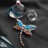 سنجاق سینه مهره دوزی زنانه – مدل سنجاقک