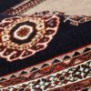 فرش دستباف آباده (طرح پروا) طرح ترنج هندسی - پشم قهوه‌ای