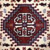 فرش دستباف آباده طرح ترنج هندسی - پشم قرمز