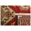 فرش دستباف اردبیل (طرح گل ابریشم) طرح ترنج - پشم قرمز