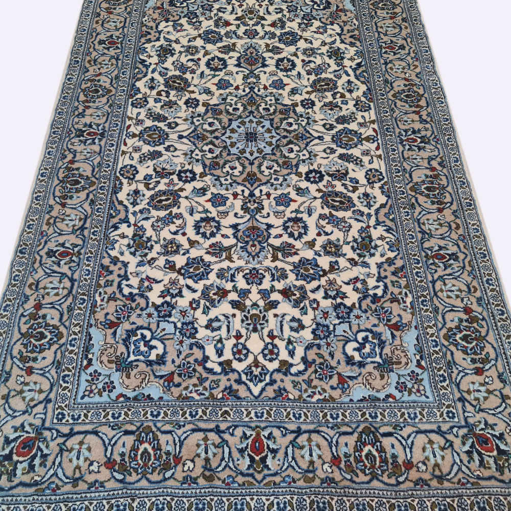 فرش دستباف اردکان (طرح صلوا) طرح ترنج – پشم خاکستری