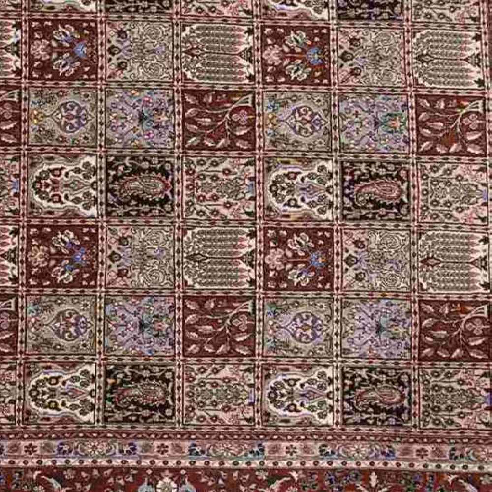 فرش دستباف بیرجند طرح خشتی – پشم خاکستری