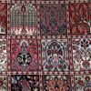 فرش دستباف بیرجند (طرح نور) طرح خشتی - پشم قهوه‌ای
