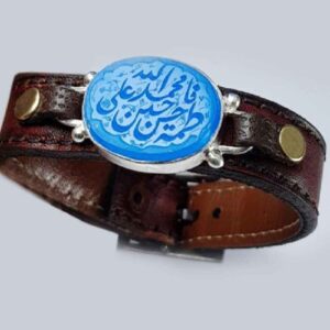 دستبند چرمی اسلامی مدل Pure Five