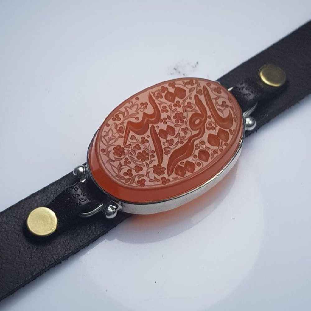 دستبند چرمی اسلامی مدل رئوف