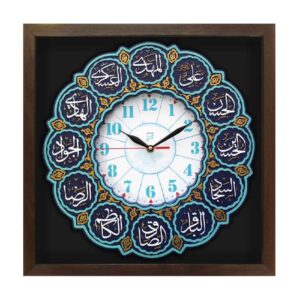 ساعت دیواری اسلامی با طرح دوازده امام