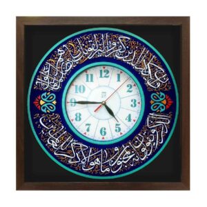 ساعت دیواری به سبک اسلامی با طرح Va In Yakad