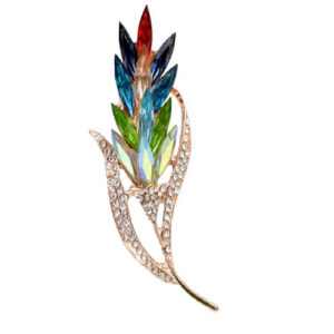 سنجاق سینه گل – طرح زیور فلزی