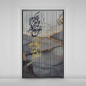 پرده کرکره عمودی مخمل ایرانی – طرح مرمر انتزاعی