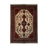 فرش دستباف آباده (طرح رویا) طرح ترنج گل‌دار - پشم قرمز